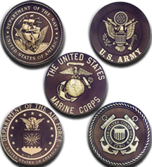 US Military Emblems Brass